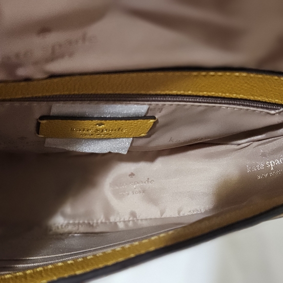 NWT Kate Spade crossbody bag Suede Mixet mat Luna - Picture 9 of 9